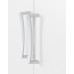 Polar Bedroom White Trio Set- 2 Door Wardrobe, 3 Drawer Chest and 2 Drawer Bedside