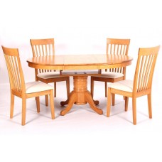 Delivery Fee to Northern Ireland for Leicester Round Pedestal Extending Dining Table with Four Upholstered Chairs Carriage Only