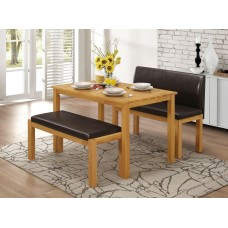 Hamra Dining Table with Two Benches.