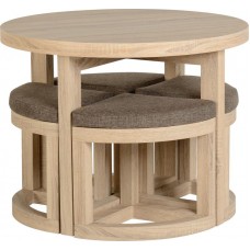 Cambourne Oak Stowaway Dining Set Carriage fee to Highlands