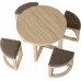 Cambourne Oak Stowaway Dining Set Carriage fee to Highlands