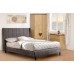 Amelia Grey Upholstered Fabric 4ft6 Double Bed by Seconique