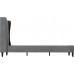 Amelia Grey Upholstered Fabric 4ft6 Double Bed by Seconique