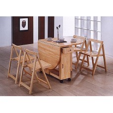Butterfly Light Oak Dining Set carriage fee to Highlands