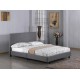 Fusion Grey Linen Fabric 4ft6 Double Bed