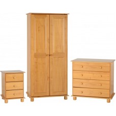 Sol Bedroom Set - Super Trio. Wardrobe, Chest and Bedside