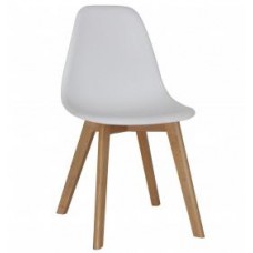Belgium White Dining Chair  (Eiffel Designer Eames Style).