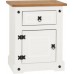 Corona White BedroomTrio Set- Double Wardrobe, 2 & 2 Drawer Chest and 1 Drawer Bedside by Seconique