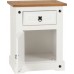 Corona White BedroomTrio Set- Double Wardrobe, 2 & 2 Drawer Chest and 1 Drawer Bedside by Seconique